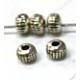 Mini metalen kralen klein 3x4mm 10st.