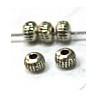 Mini metalen kralen klein 3x4mm 10st.