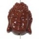 Boeddha 18mm imitatie koraal bruin p.st.