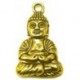 Boeddha metaal ca 40mm goudkl.