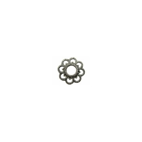 Metalen ring bloem 24mm 3st.