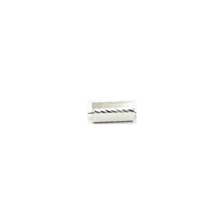Metalen kraal 12x5mm zilverkl. 10st