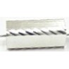 Metalen kraal 12x5mm zilverkl. 10st