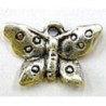 bedel 13x21mm zilverkl. vlinder p.st