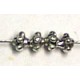 Mini metalen kralen mini saturnus 10st.