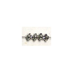 Mini metalen kralen mini saturnus 10st.