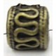 Metalen kraal gat 4mm 10x10mm oudgoudl. 5st.