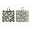 Bedel 13,5mm vierkant MADE FOR AN ANGEL 2st.