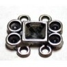 Tussenstuk 22x24mm zilverkl. per stuk
