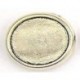 Ovale plakkast oud-zilver, 8 mm bij 5 mm. 2st.