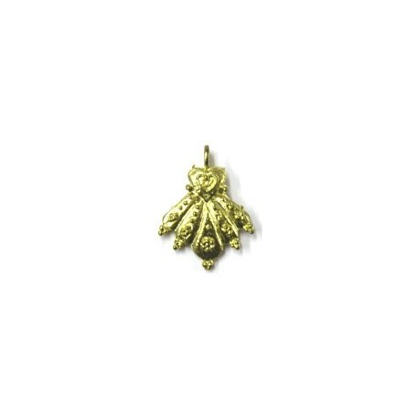Hanger handvorm 26mm oud goudkl. 2st