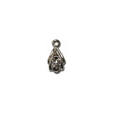 Hanger 15mm ovaal voor 3mm simili 2st