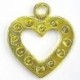 Hanger hart goud voor 2mm simili