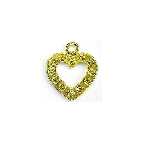 Hanger hart goud voor 2mm simili