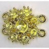 Tussenstuk 20mm goudkl. 4-oog zk 3 en5mm similist.