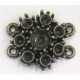 Tussenstuk 20mm oudgoud 4-oog zk 3 en5mm similist.