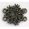 Tussenstuk 20mm oudgoud 4-oog zk 3 en5mm similist.
