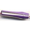Geemailleerde gesl. messing kralen 17x5mm lila 5st