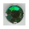 Swarovski opnaaisteen 7mm donkergroen 12st