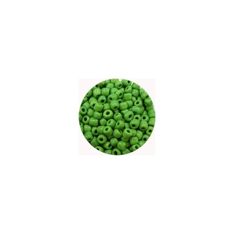 Rocailles 6/0 groen opaque 25 gram