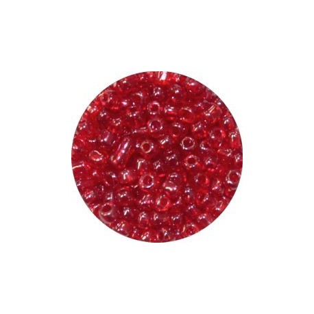 Rocailles 5/0 tr. rood gelusterd 25 gram