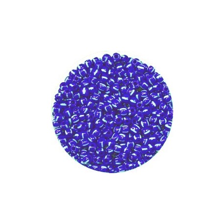 Rocailles 7/0 blauw-wit gestreept 25 gram