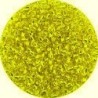 Rocailles 9/0 botergeel zilverkern 25gr.