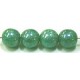 Glaskralen 6mm groen parelmoer ca.38 stuks
