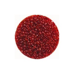 Rocailles 10/0 transparant rood ca 50gram