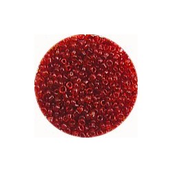 Rocailles 10/0 transparant rood ca 50gram