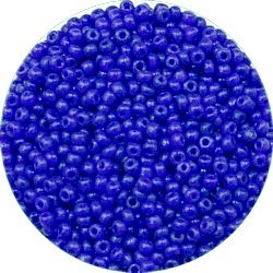 Rocailles 12/0 opaque blauw 25gr,