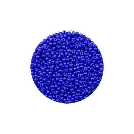 Rocailles 12/0 opaque blauw 25gr,