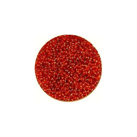 Rocailles 12/0 oranjerood zilverkern 25gram