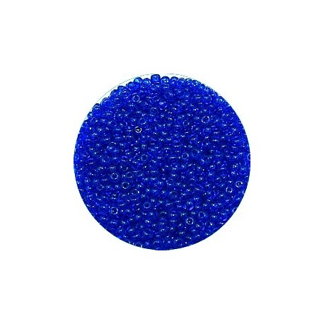 Rocailles 12/0 transparant blauw 25gram