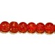 Craquelle 6mm oranje/transp str.75cm ca.140 st.