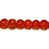 Craquelle 6mm oranje/transp str.75cm ca.140 st.