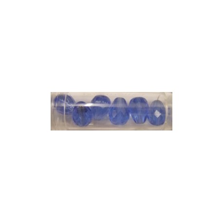 Guterman facetdruppel 13mm saffierblauw 6st