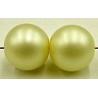 Glasparels 10mm mat creme 10st.