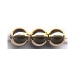 Parels 6mm goud 25 st