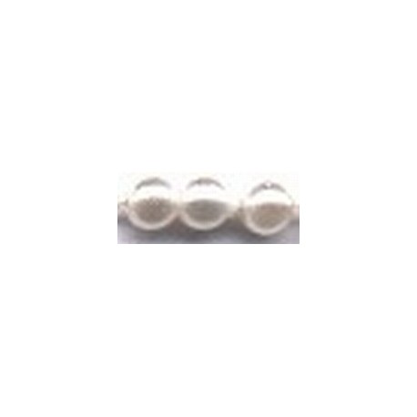 Parel 8mm rond wit 25 st