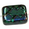 Glaskraal 20x15mm d.aqua zigzag vitrum 3st