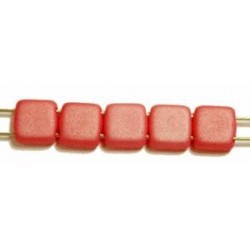 TILA kralen 6x6mm mat rose 25st.