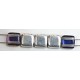 TILA kralen 6x6mm crystal bermuda blue 25st.