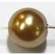 Glasparel 10mm donker goudbruin streng ca 90st.