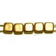 TILA kralen 6x6mm mat full yellow gold 25st.