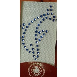 Swarovski tattoo 2mm kristal 5X4cm blauw