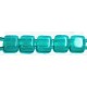 TILA kralen 6x6mm transp licht turkoois 25st.