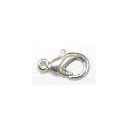 Karabinsluiting 16mm VERZILVERD 5st.