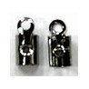 leerveterklem 3-4mm rond antracietkl. 10st