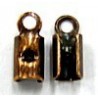 leerveterklem 3-4mm rond koperkl. 10st
